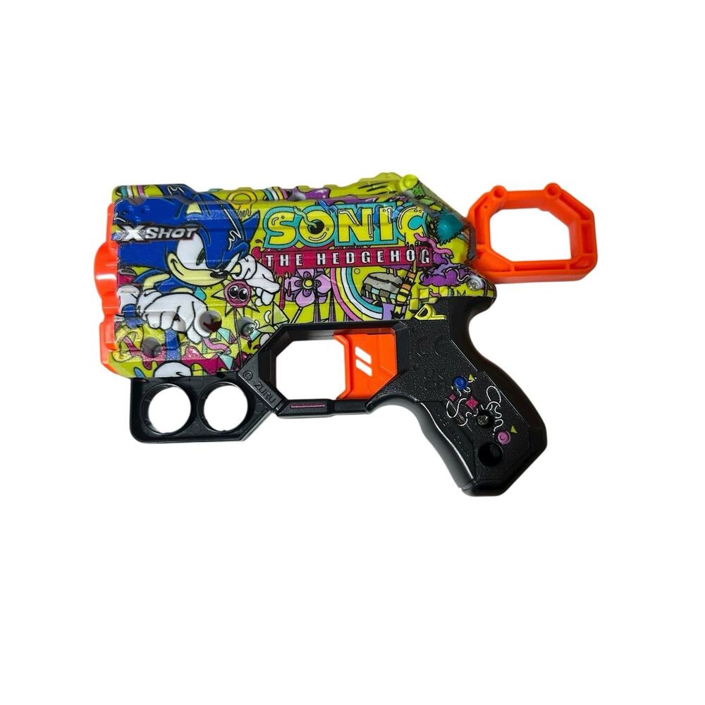 Zuru X-Shot Menace Toy Dart Gun Sonic The Hedgehog Hyper Spike Skin NO DARTS